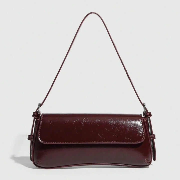 Faux leather bag with retro style