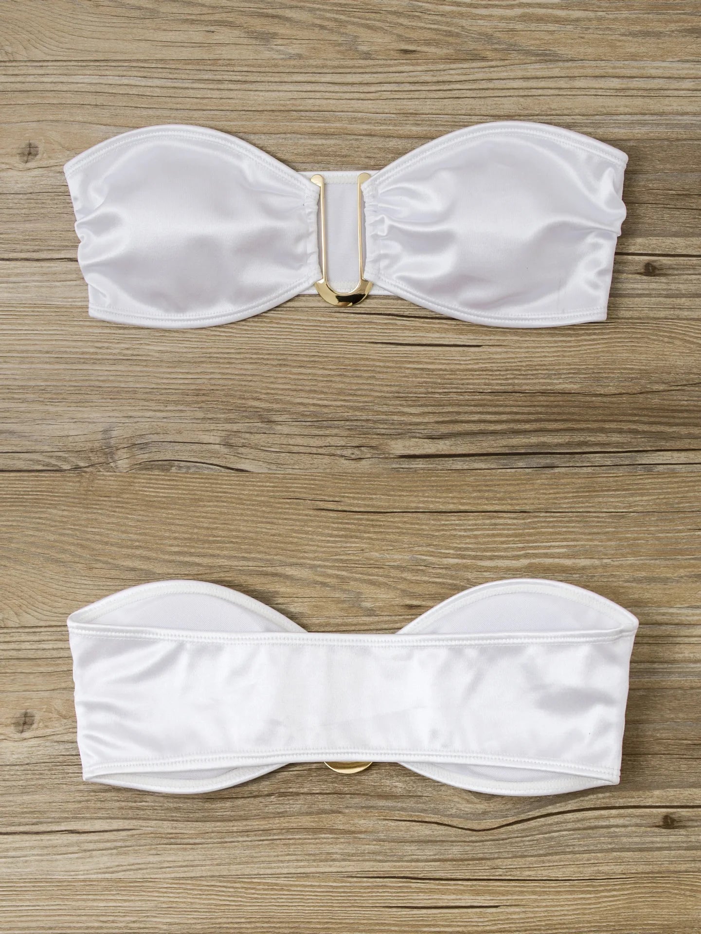 בגד ים סטרפלס גזרה גבוהה - ARIEL