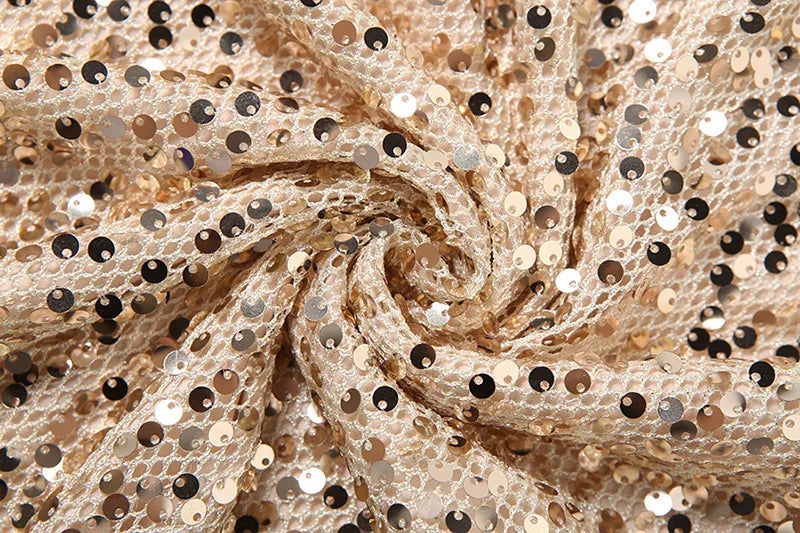 שמלת מקסי בעיטור פייטים גב חשוף צווארון נופל - Arabella