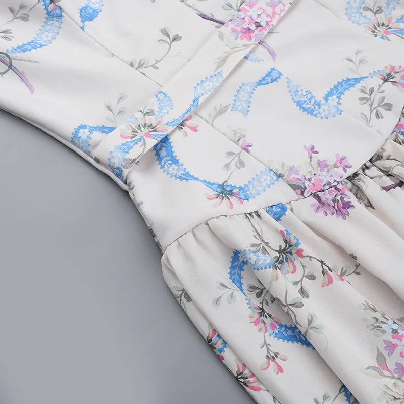 שמלת מקסי פרחונית בגזרת A - ונציה