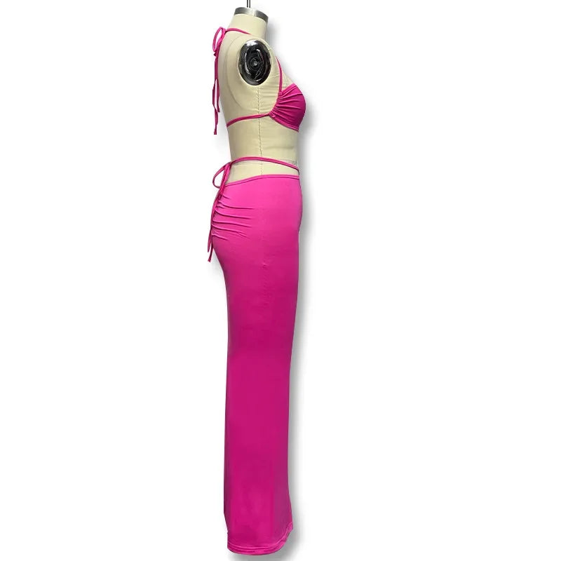 סט שני חלקים חצאית צמודה וטופ - MILI