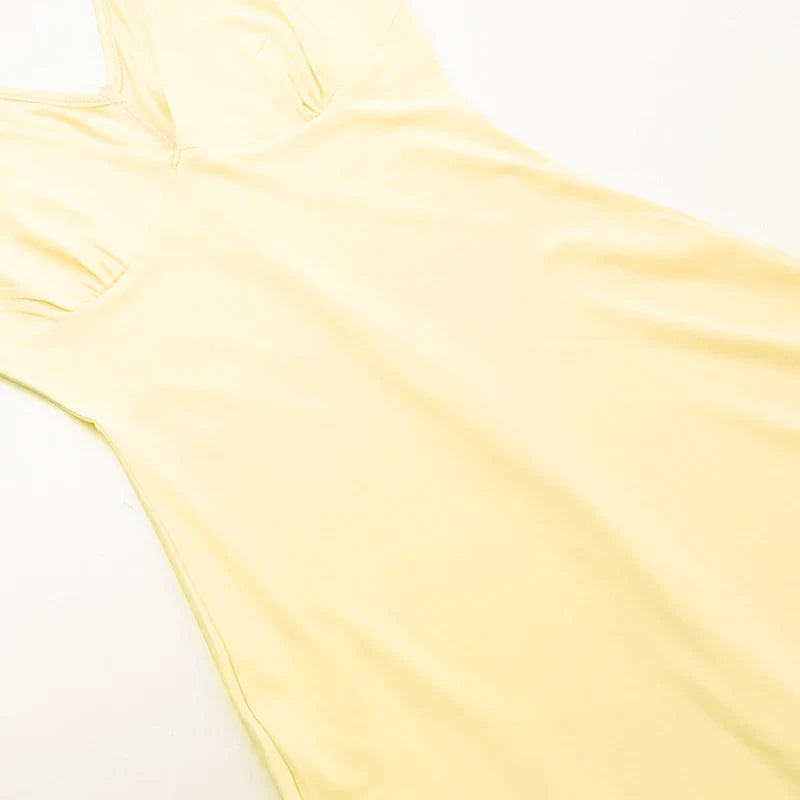 שמלת מקסי אלגנטית בעיצוב שסע מלמלה - פלור