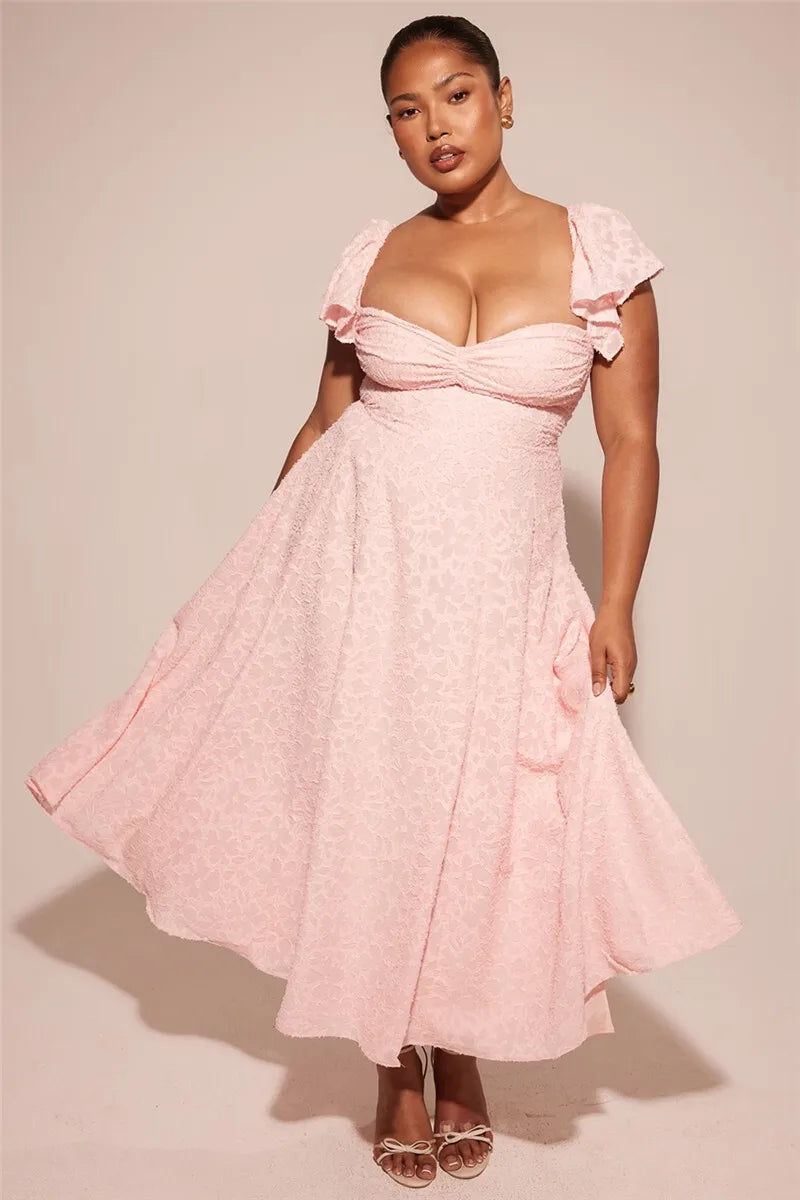 שמלת מידי תחרה - ROSIE