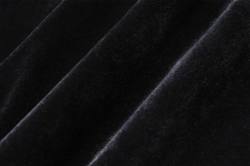 שמלת ערב סטרפלס מיני קטיפה אלגנטית - פילי