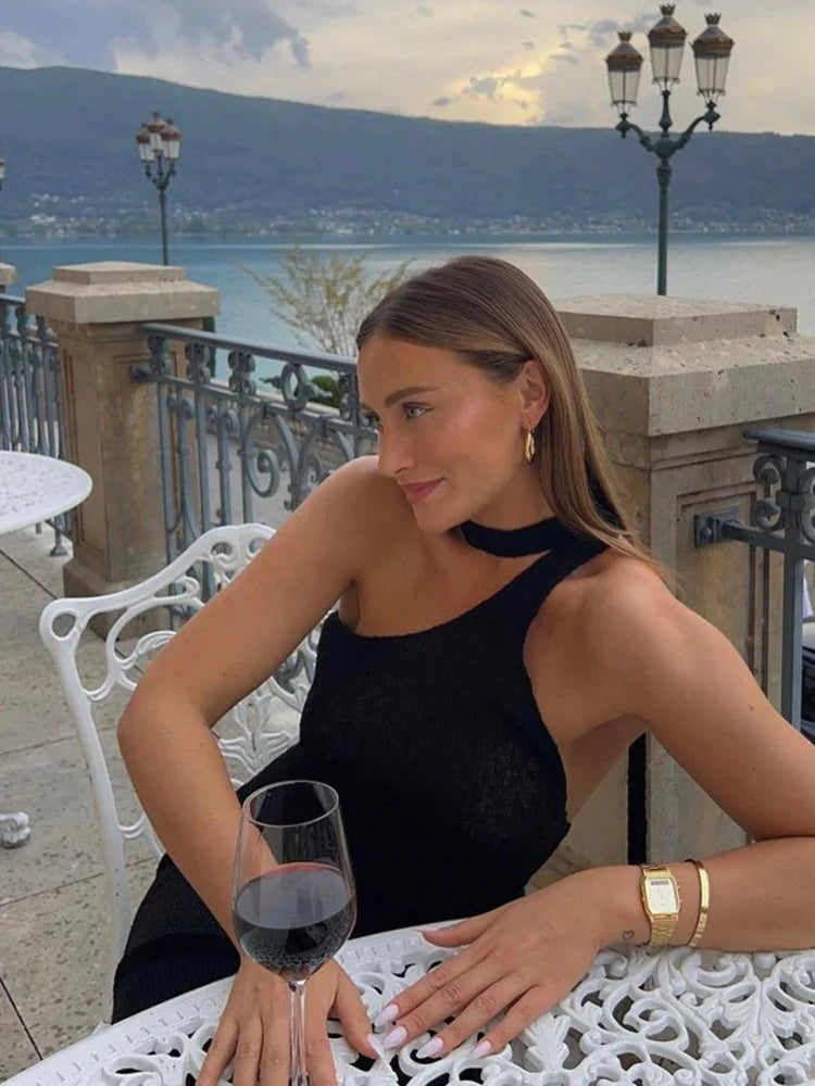 שמלת מקסי קולר - צ'ינה