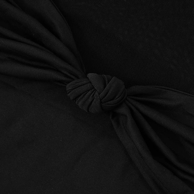 שמלת מקסי כתפיות נשלפות בעיצוב כיווצים ורשת - Blair