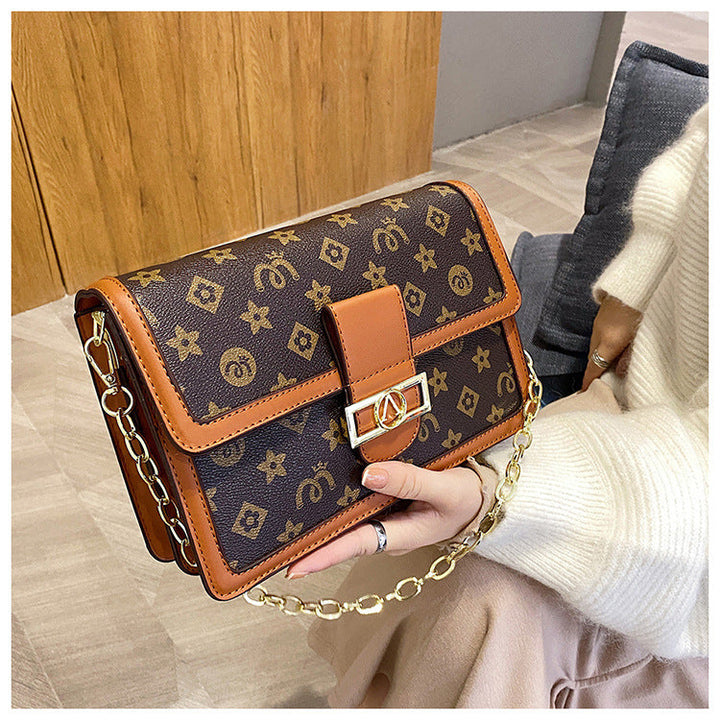 Bag with faux leather design