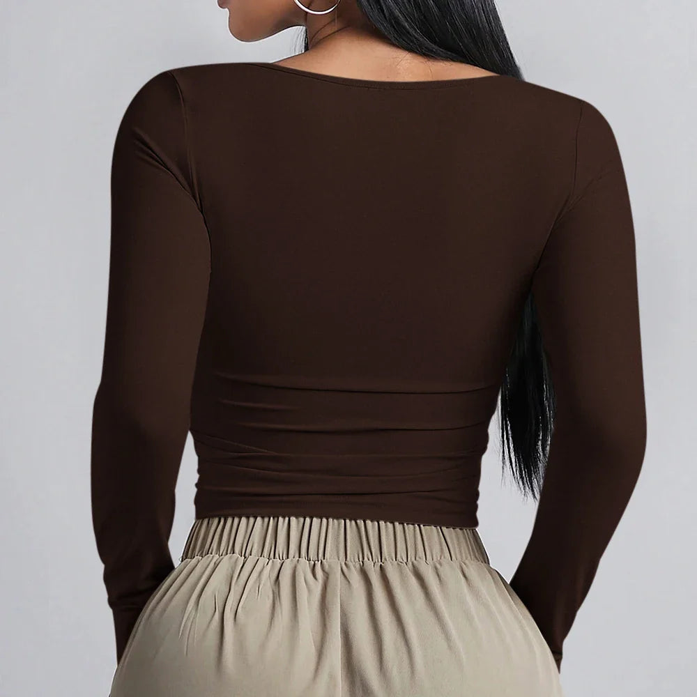 חולצת בייסיק בד מחטב - נלי