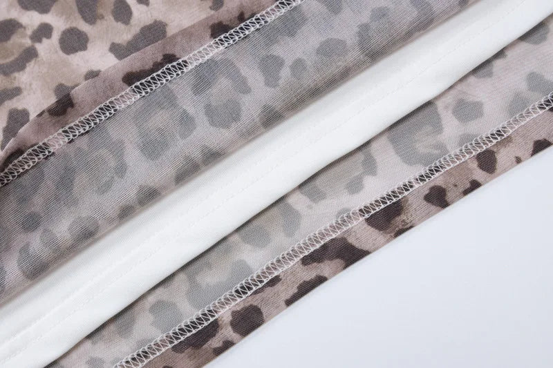 חצאית מקסי מנומרת שיפון - ריץ'