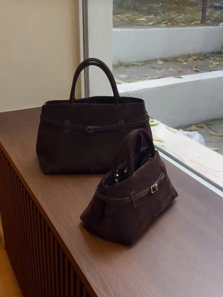 Suede / leather bag with luxury design