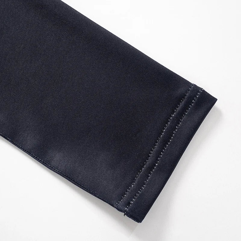 חולצת סתיו דקה שרוולים ארוכים בעיצוב אומברה צבעים - סייאנה