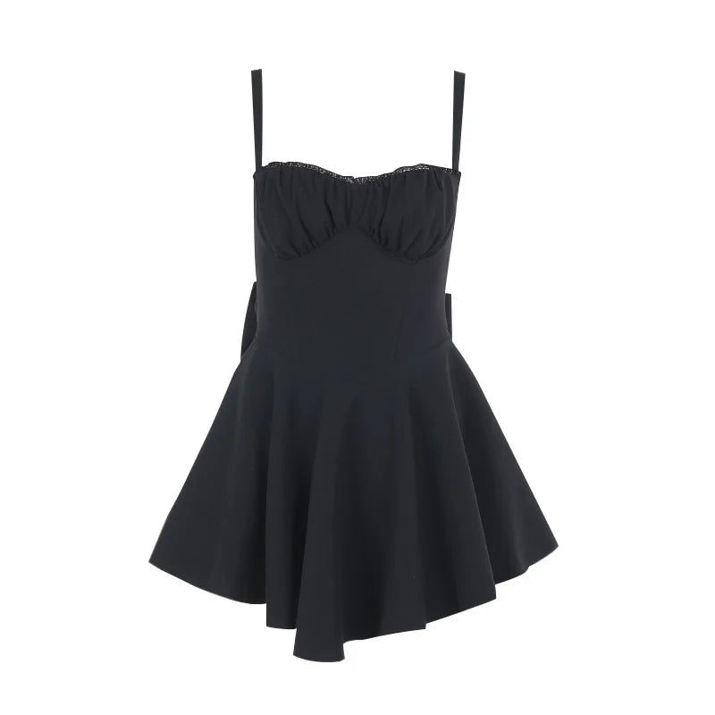 שמלת מיני בגזרת A בעיטור פפיון בגב - Ramona