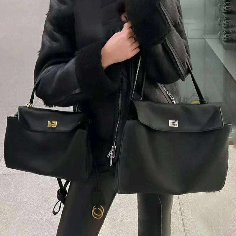 Luxury handmade leather bag - cowhide leather