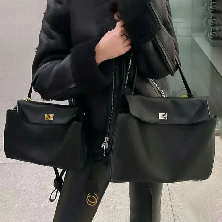 Luxury handmade leather bag - cowhide leather