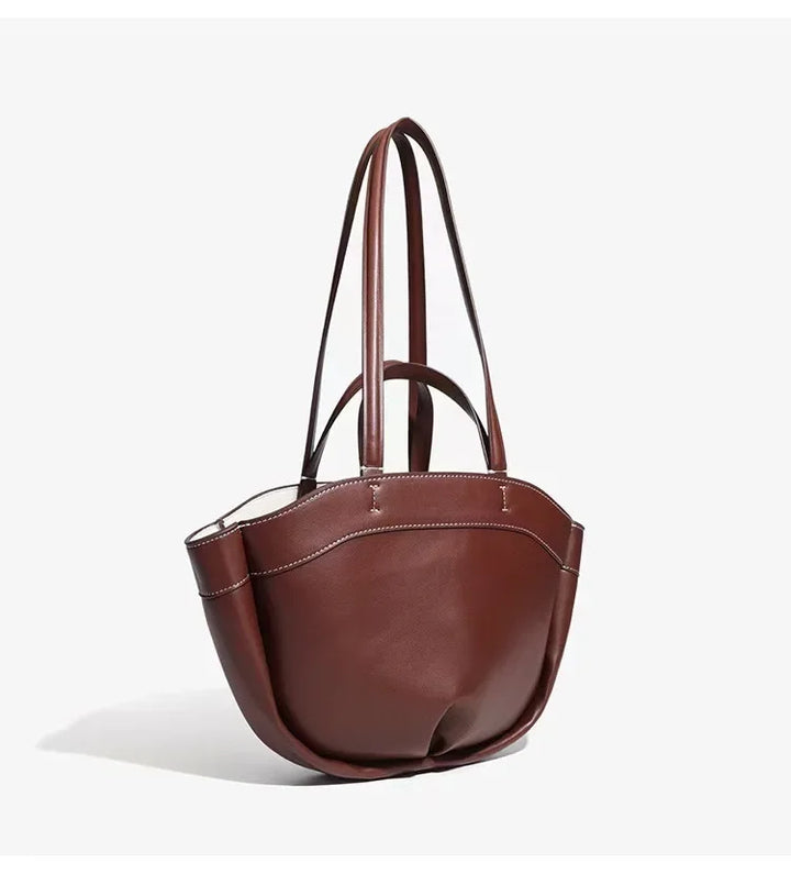 Faux leather bag with unique design