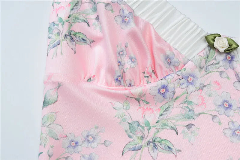 שמלת מקסי פרחונית בעיטור פפיון - Cleo