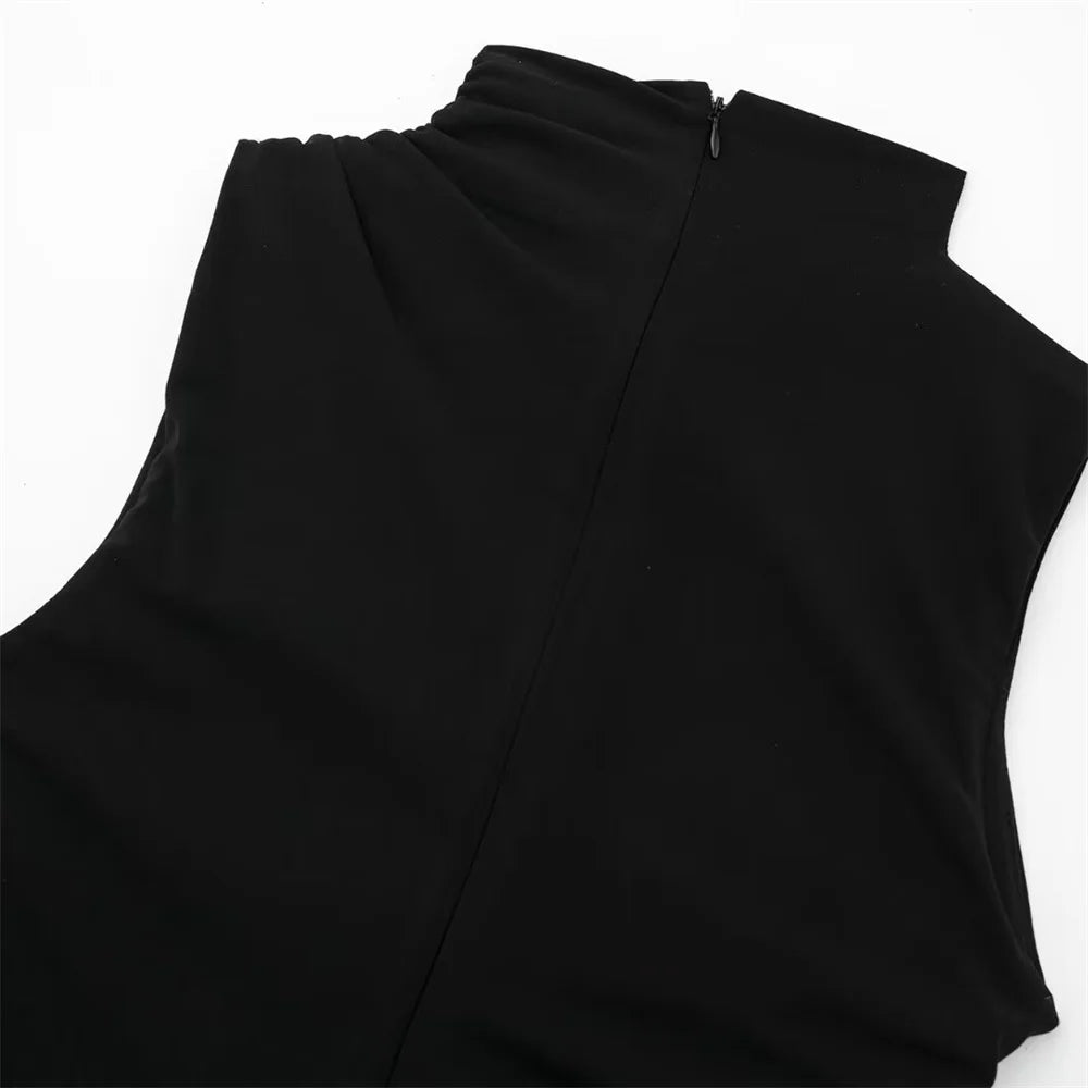 שמלת מקסי אלגנטית צמודה בעיצוב כיווצים - לוזיאנה