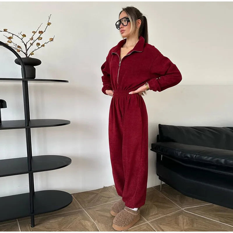 סרבל חורפי רוכסן קדמי - Frances