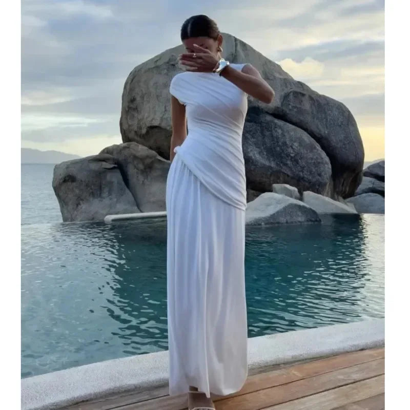 שמלת מקסי בעיצוב קיפולים - Skye