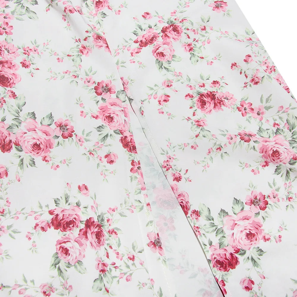 שמלת מידי קיצית בעיצוב כפרי בעיטור שסע - אנג'ליקה