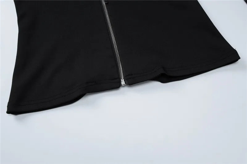 חליפת שני חלקים אלגנטית סגירת רוכסן - לוריין