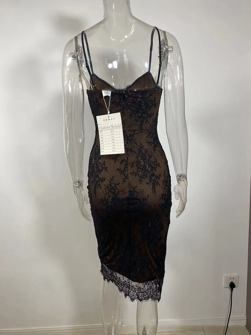 שמלת מידי תחרה - ליסה