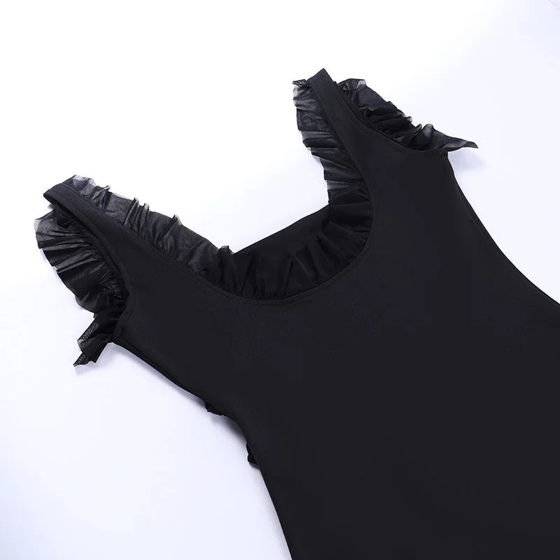 שמלת מקסי בעיטור מלמלה בעיצוב שסע - יהליה