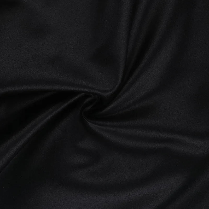 שמלת מיני סאטן צמודה במותן בגזרת A - Dulce