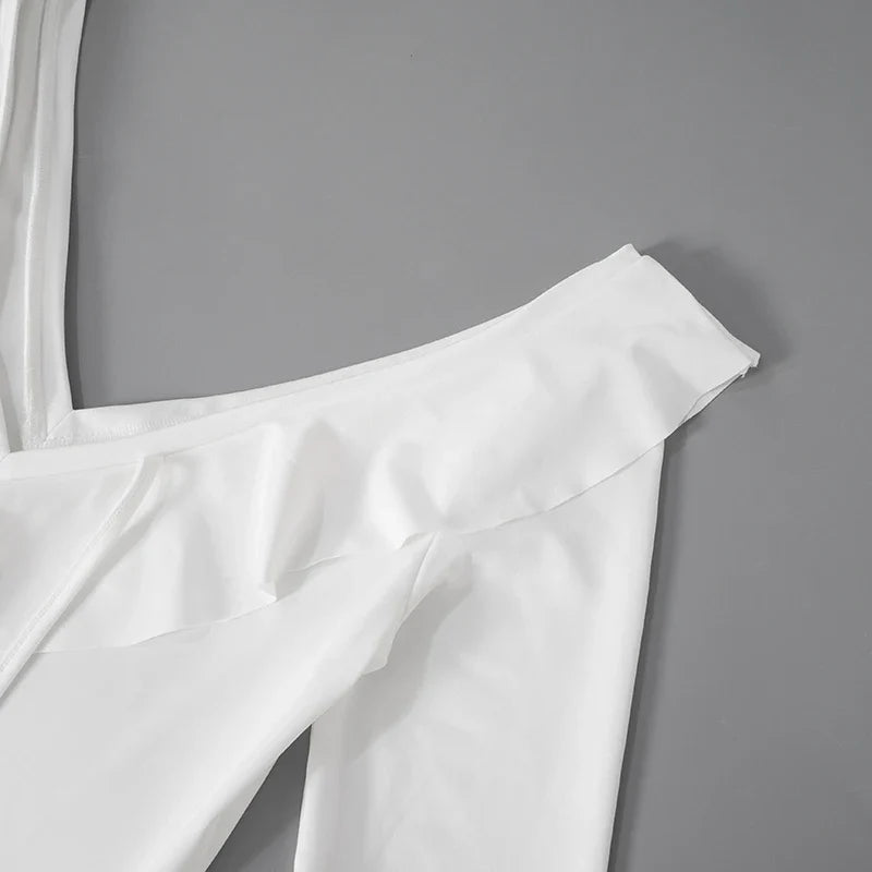 שמלת מיני מלמלה שרוולי פעמון - פילי