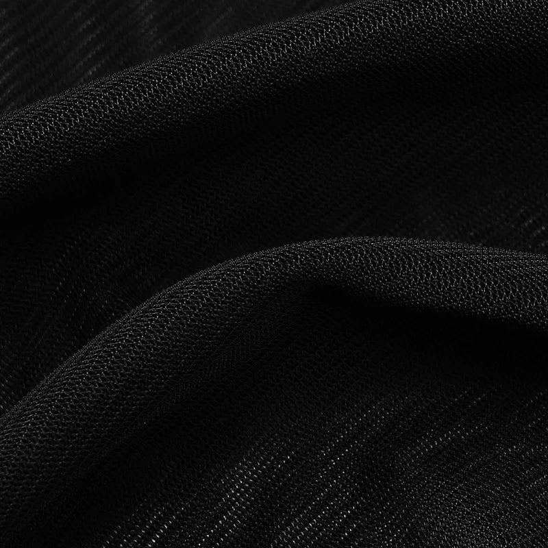 שמלת מקסי רשת בשילוב תחתית צווארון גולף - Isabella