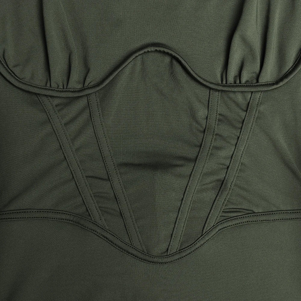 שמלת מיני צמודה בעיצוב מחוך - MAZE