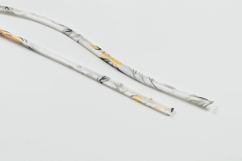 שמלת מיני שיפון פרחונית מלמלה - מרי לין