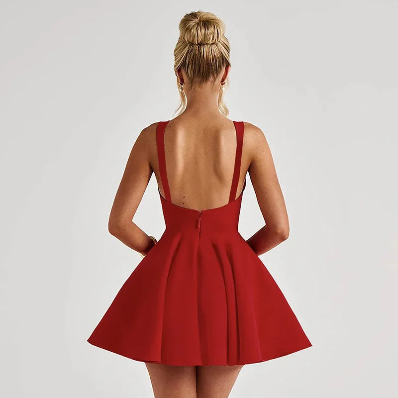 שמלת מיני אלגנטית בגזרת A - Kimora