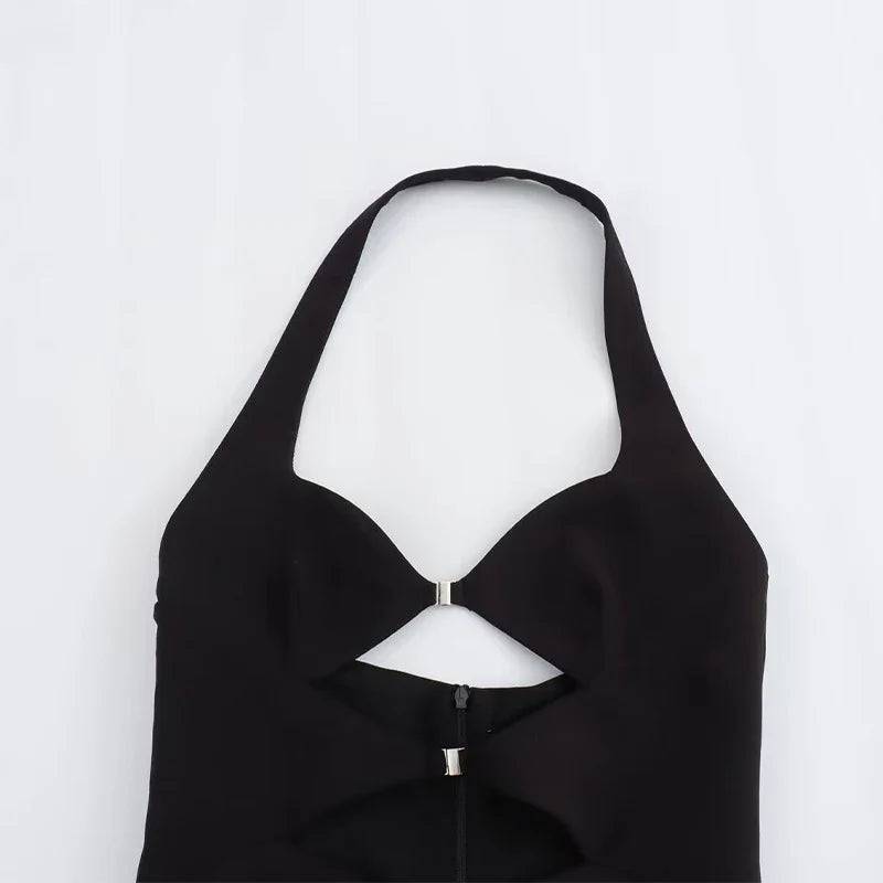 שמלת מקסי בעיצוב פתחים גב פתוח - סברין