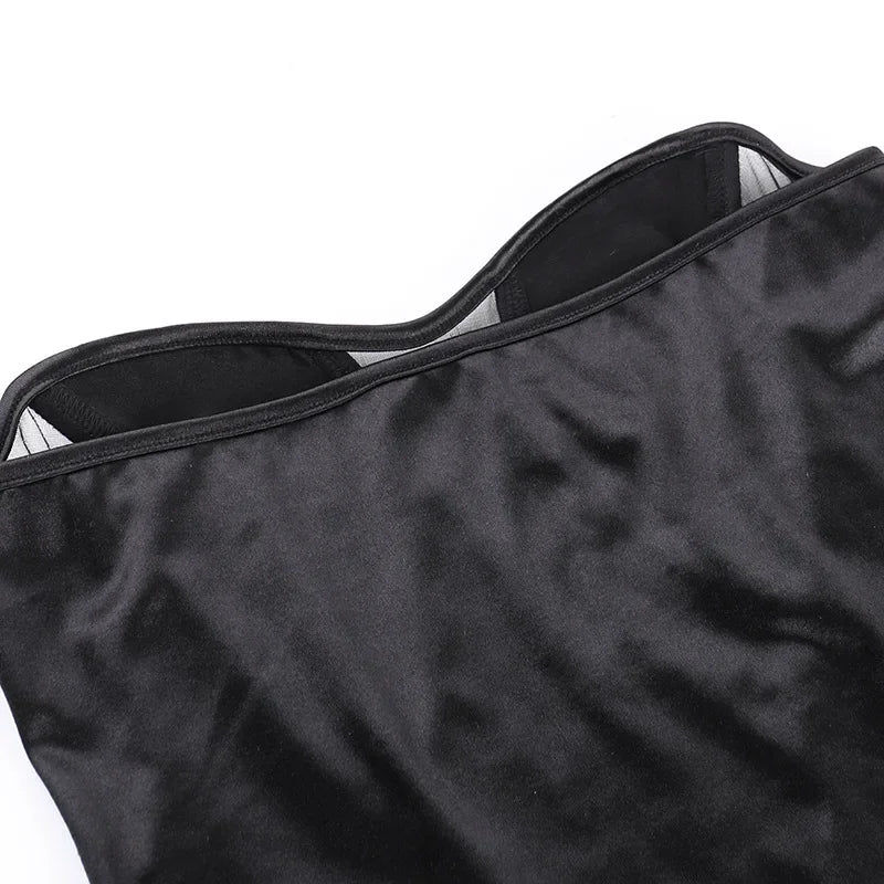 טופ מחוך סטרפלס בעיצוב רשת - NYX