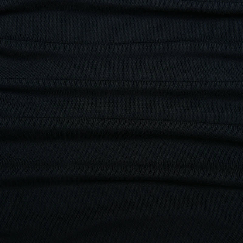 שמלת מיני שיפון כתפיים חשופות בעיצוב קשירה - CAMI