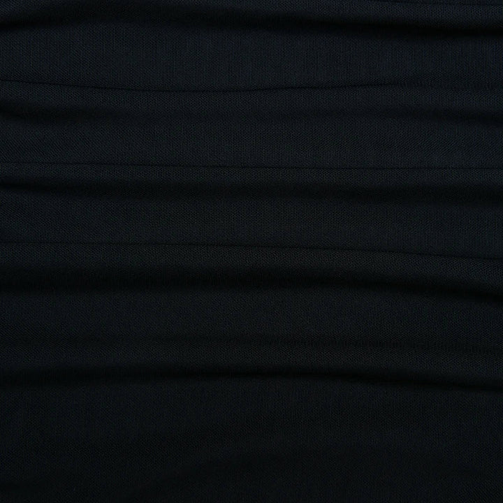 שמלת מיני שיפון כתפיים חשופות בעיצוב קשירה - CAMI