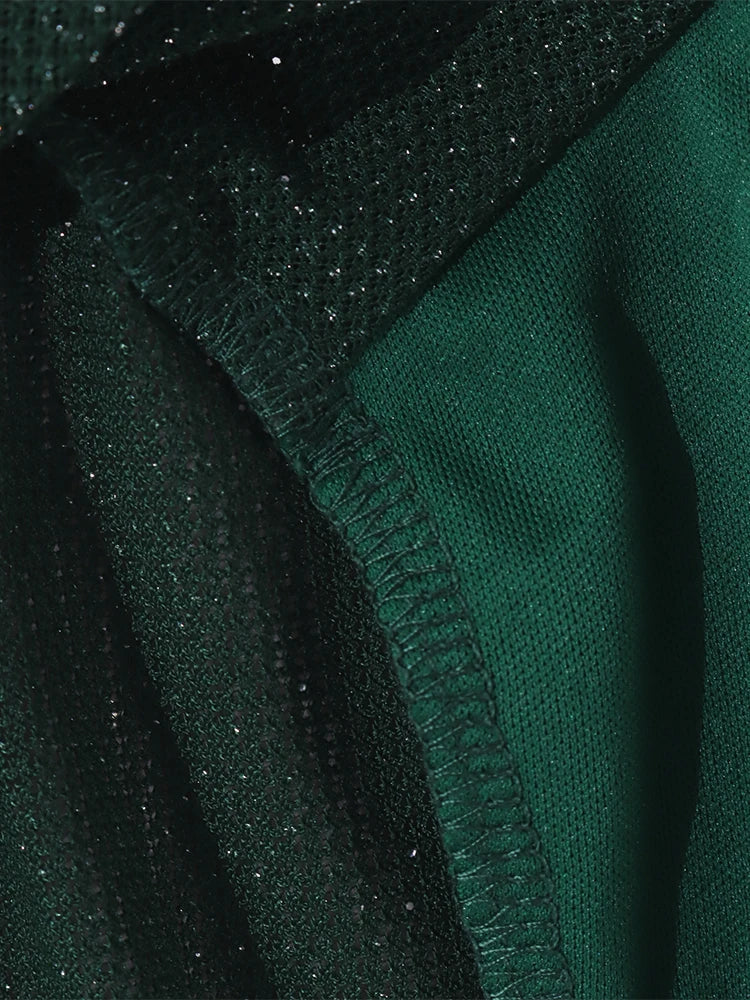 שמלת מיני נצנצים גב פתוח קשירה בגב - קיי