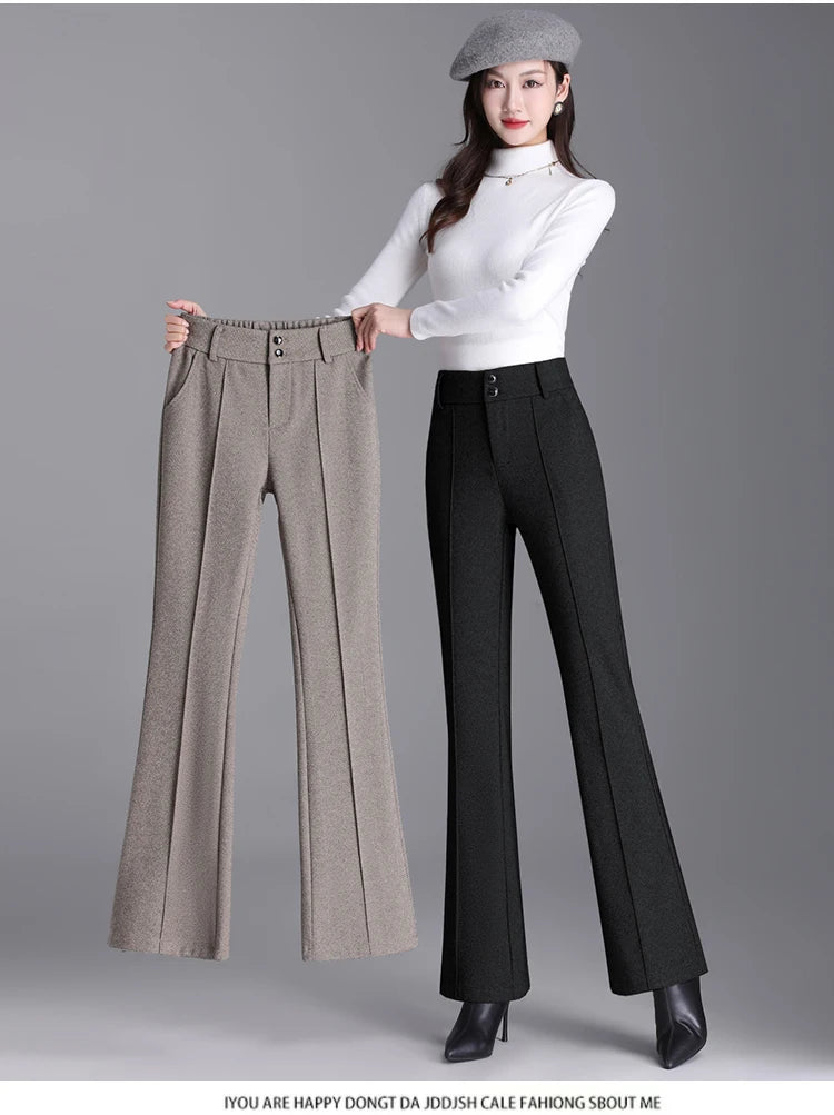 Tailored pedal-cut pants