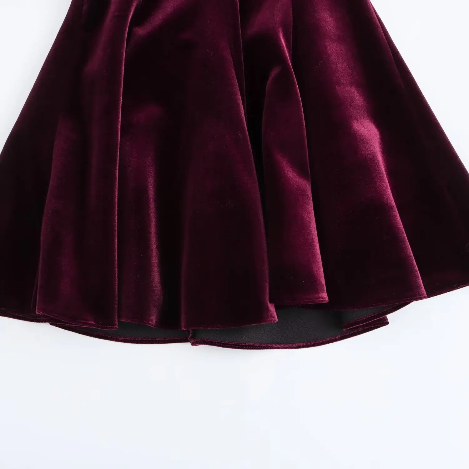 שמלת מיני קטיפה בגזרת A - Sydney