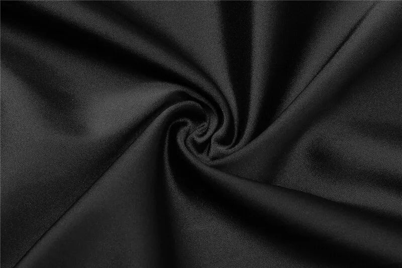 שמלת מקסי סאטן בעיצוב קרוס קשירה בצוואר - מרילין