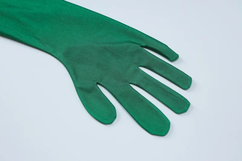 שמלת מיני כיווצים בד מבריק - קרול