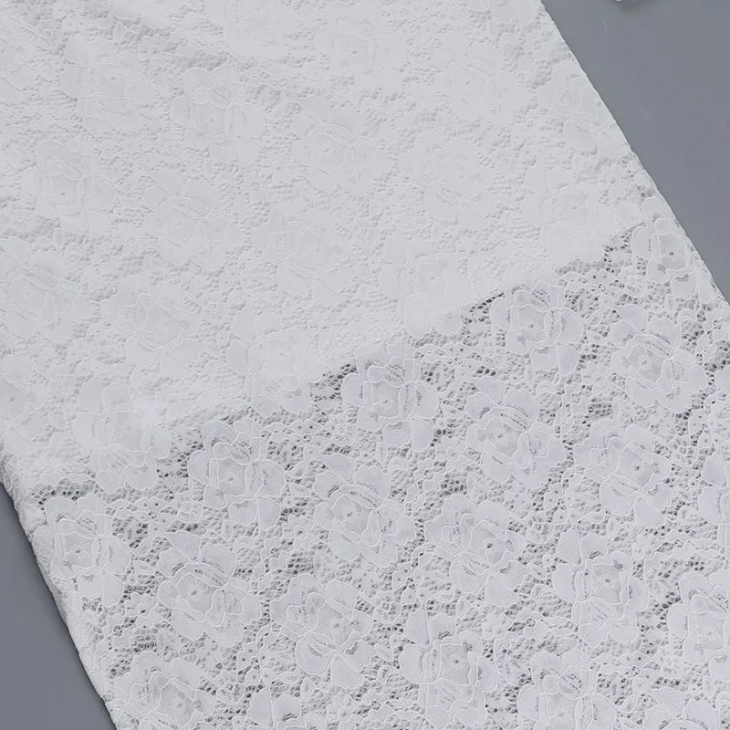 שמלת מקסי תחרה כתפיים חשופות - איליה