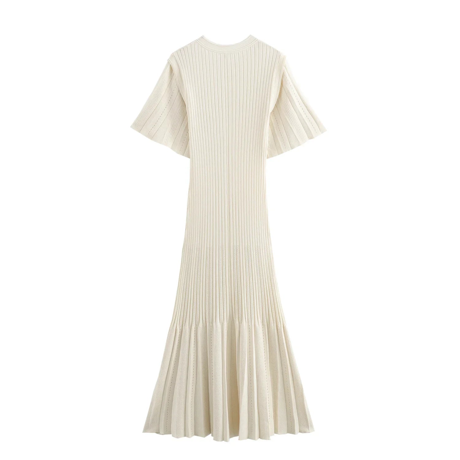 שמלת מידי סרוגה בעיצוב וינטג' צרפתי - מימי