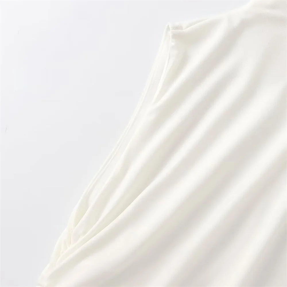 שמלת מקסי אלגנטית צמודה בעיצוב כיווצים - לוזיאנה