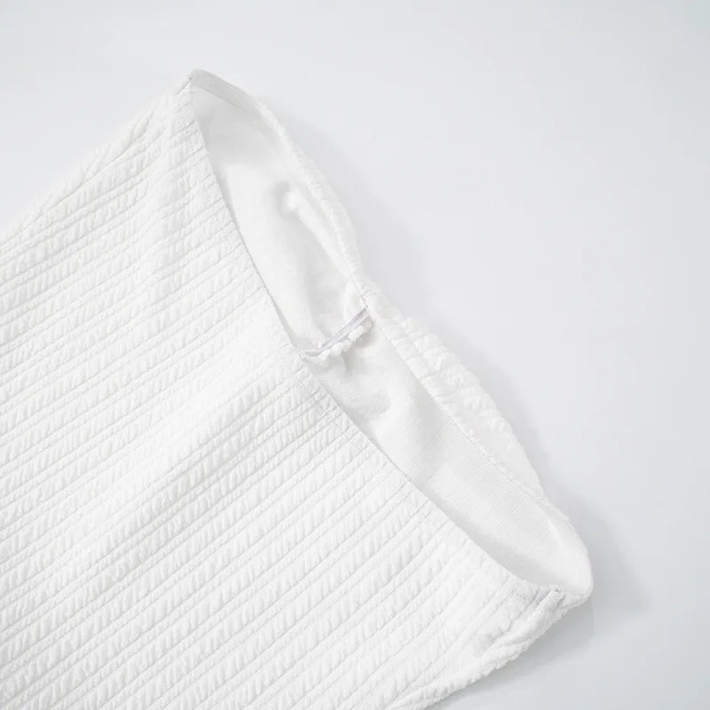 שמלת מיני סטרפלס כיווצים בעיטור מלמלה מדורגת - Kara