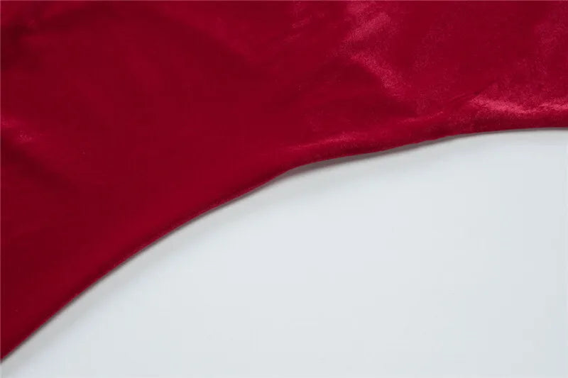 שמלת מקסי קטיפה צווארון נופל גב פתוח - מרלה