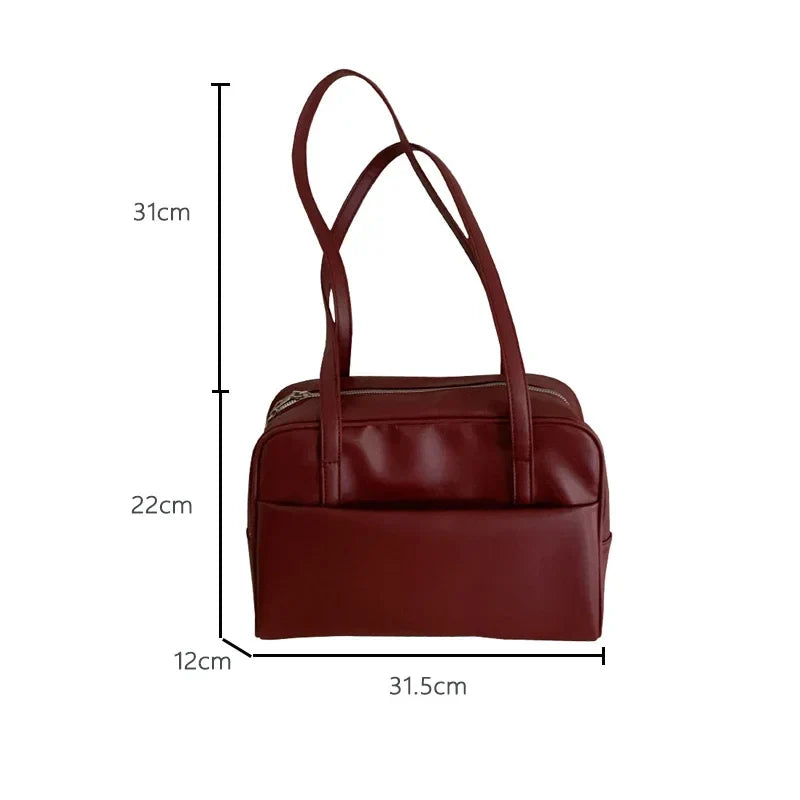 Faux leather crossbody bag