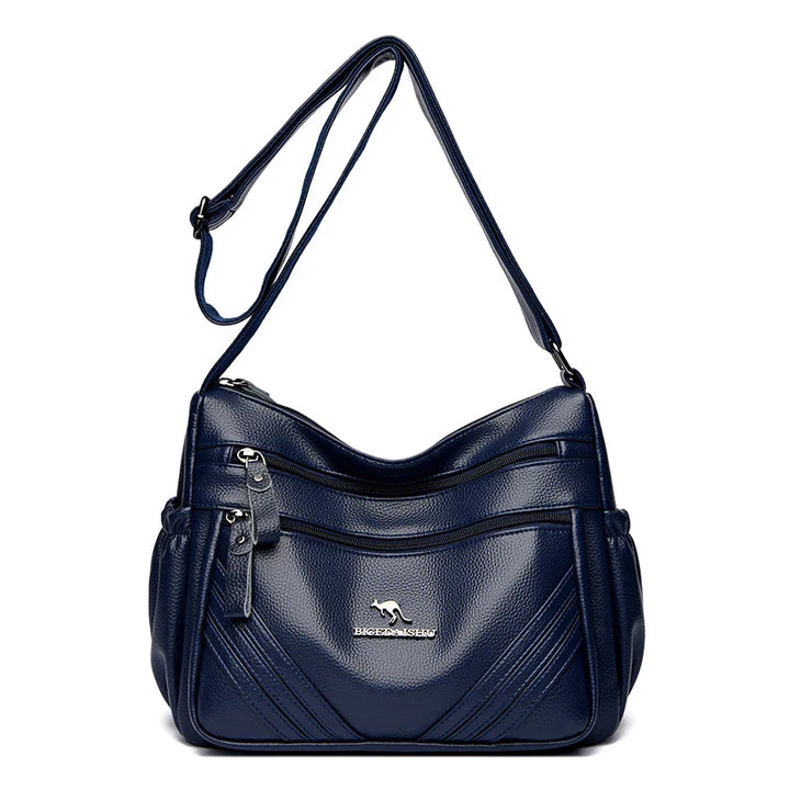 Leather bag with comfortable design - various storage compartments
