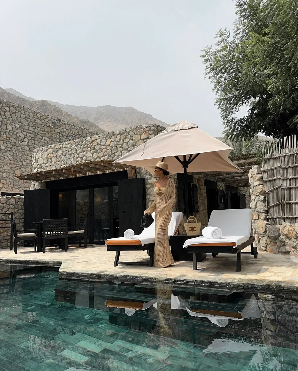 שמלת חוף מקסי רשת חזה/גב חשוף - Amber